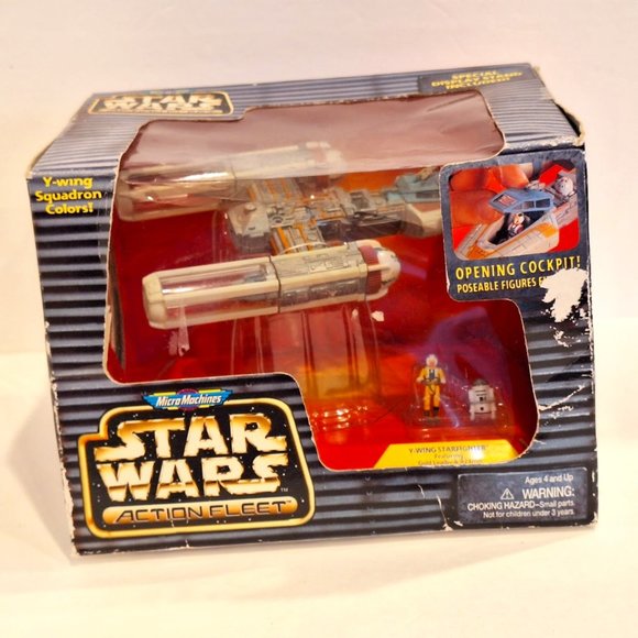 Micro Machines Star Wars Action Fleet Y-Wing Starfighter with Gold Leader and R2 - Picture 1 of 10